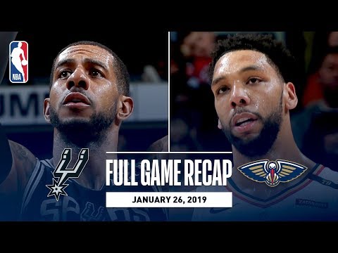 Video: Full Game Recap: Spurs vs Pelicans | Gay & Aldridge Post Double-Doubles