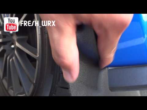 DIY Install Universal Basic Rally Armour Mud Flaps Subaru WRX 2014 Hatch