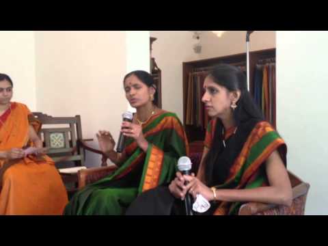 artists - A wonderful and candid 'Meet the Artist' interaction with Ranjani-Gayatri : Ra Ga. A big thank you to Sarangi, the Kanjivaram Sari Store for sponsoring the e...