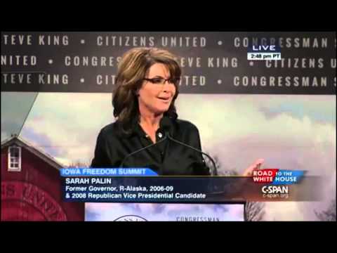 Palin - Sarah Palin today in Iowa at the