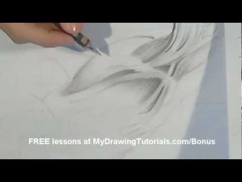 how to draw white hair
