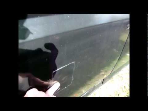 how to repair bb hole in window