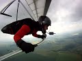 Fliegen mit dem Starrflügel IMPACT an dem Hang in Laucha. Von 120 Metern Hanghöhe bis an die Wolkenbasis bei 800 Metern.