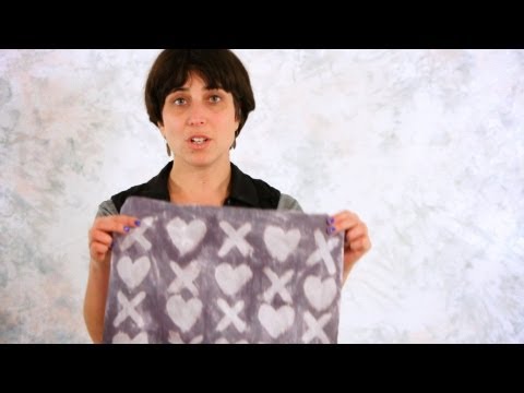 how to tie dye an x pattern