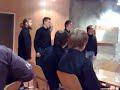 kauppakorkeakoulun ylioppilaskunnan laulajat esiintyv�t kvartetin voimin chivas regal -kvartettikilpailussa 13.3.2008