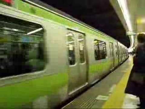 山手線E233系渋谷駅到着