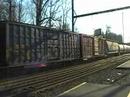 CSX Q418 with CSX ES44DC 5289, 
CSX AC6000 639,CSX GP40-2 4401,and CSX GP38-2 2718 heads slowly out of Woodbourne Yard.