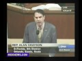 Alan Grayson Strikes Again -- Must See Bacon Speech!
