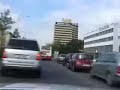 Police chasing biker in Prague and CRASH