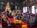 Buddist ceremony for Thai troops in Chiang Mai