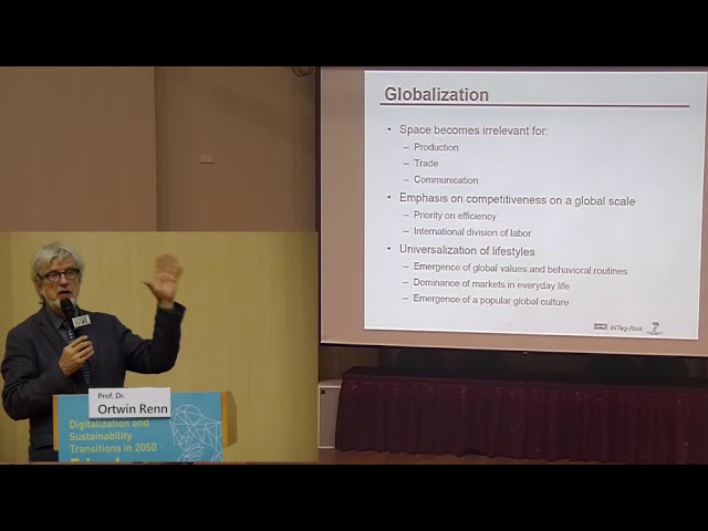 Prof. Dr. Ortwin Renn | 2018/10/03 Digitalization and Sustainability Transitions in 2050