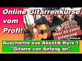 Auszug aus dem Video Kurs Gitarre von Anfang an