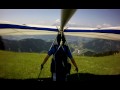 High-altitude hang glider flight #28 at Bischling, Werfenweng, Austria (full length)