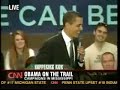 barack points out the odd irony of being asked to be vice president by the candidate who is in second place. from columbus, mississippi.