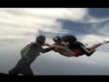 Chuteless skydiver
