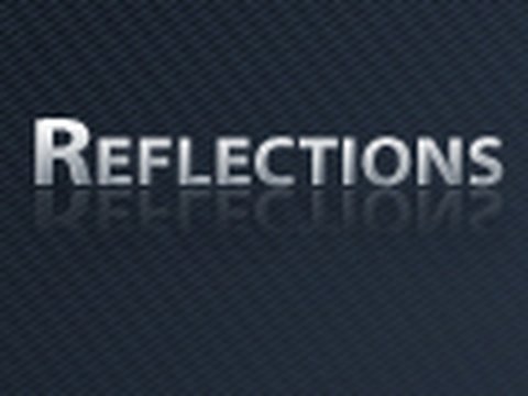 tutorial video Photoshop CS4 Reflections
