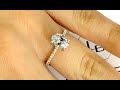 1.20 carat Oval Diamond Two-Tone Engagement Ring