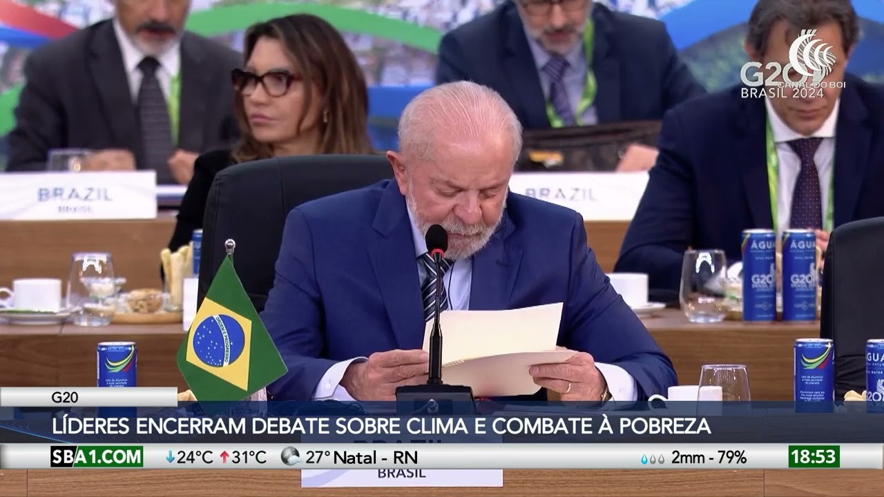 G20: Líderes mundiais encerram debate sobre clima e combate à pobreza