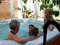 2007 - The kids and grandma in the jacuzzi