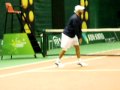 2010-02-21 | James Blake warming up ~> James Blake warming up before his practice session with Italian Andreas Seppi, ABN AMRO World Tennis Tournament (Rotterdam), Ladies Day, 9-2-'10 (<span>2:)