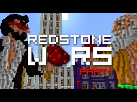 Minecraft: REDSTONE WARS Part 1 - Build Phase (Mech Suits)
