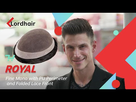 Fine Mono with Folded Lace Front Stock Toupee for Men | Lordhair 