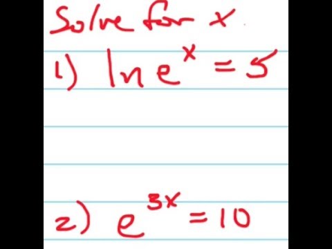how to isolate x from e^x