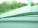 Burning van on M40