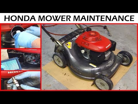 how to drain the oil from a lawn mower