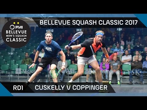 Squash: Cuskelly v Coppinger - Bellevue Squash Classic 2017 Rd1 Highlights