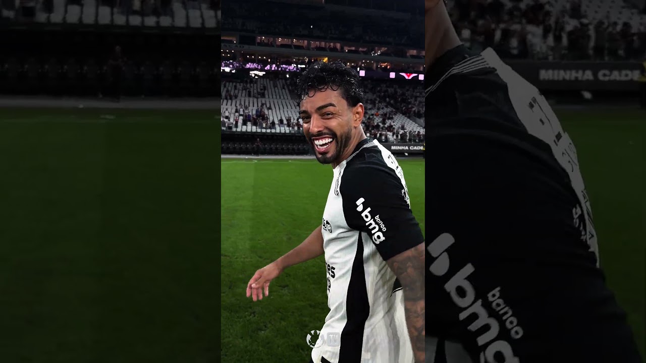 A frase dele:"➕3️⃣, Glória a Deus!"#VaiCorinthians