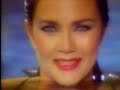 calling all wonder woman fanboys! lynda carter says she's very moist, very wet, and she thinks that's very wonderful.

i guess she's talking about lipstick or something.

originally recorded on vhs tape from kwtv, channel 9 in oklahoma city, on october 22nd, 1984.