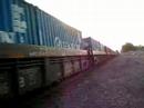 BNSF #4065 with great horn and crew and waving engineer