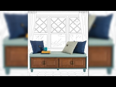 DIY Bench Seat with Storage Plans