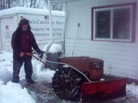david bradley tractor - After getting about 10 to 12 inches of snow on top of 4 inches of Slushy mix, the Snow blower was definitely NOT up to the task and even the sears Suburban s...