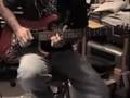 Crimson Strat with SCN pup and Green Big Muff