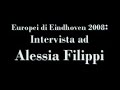 Intervista ad Alessia Filippi dopo i 2 ori di Eindhoven