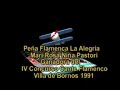 iv concurso cante flamenco villa de bornos 1991 ganadora mari rosa ni�a pastori