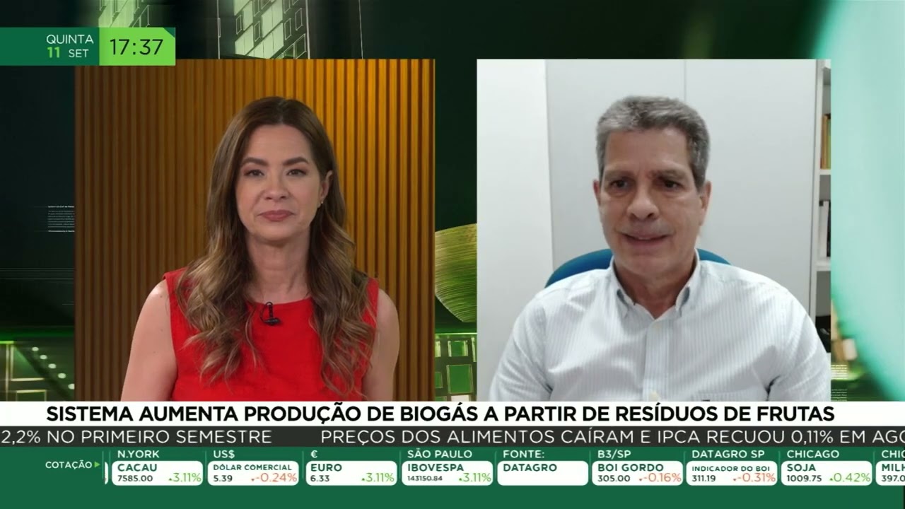 Sistema aumenta produção de biogás a partir de resíduos de frutas