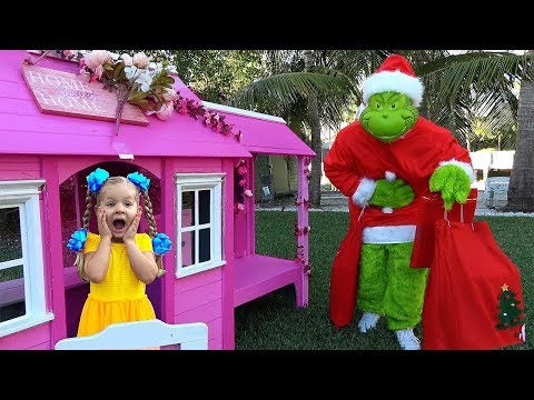 Diana and Grinch who stole all the New Year's presents