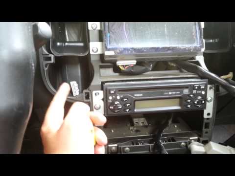 how to remove cd player from nissan x-trail