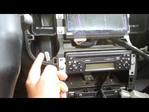 how to remove a cd player from a nissan x trail