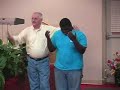 A.J. gets a word of prophecy from Tony McGrath