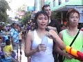 ??people in Bangkok, around Khaosan Road6?Songkran Festival