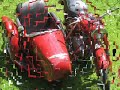 Classic Polish motorcycle 1958 Junak M-07 with side car