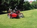 Classic Polish motorcycle 1958 Junak M-07 with side car