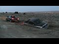 Joes Dodge Ram Pick up stuck mud bogging Mega Cab pulls him out