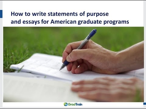 how to write statement of purpose