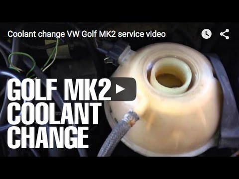 how to drain vw coolant