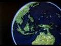 A Terra vista do satélite